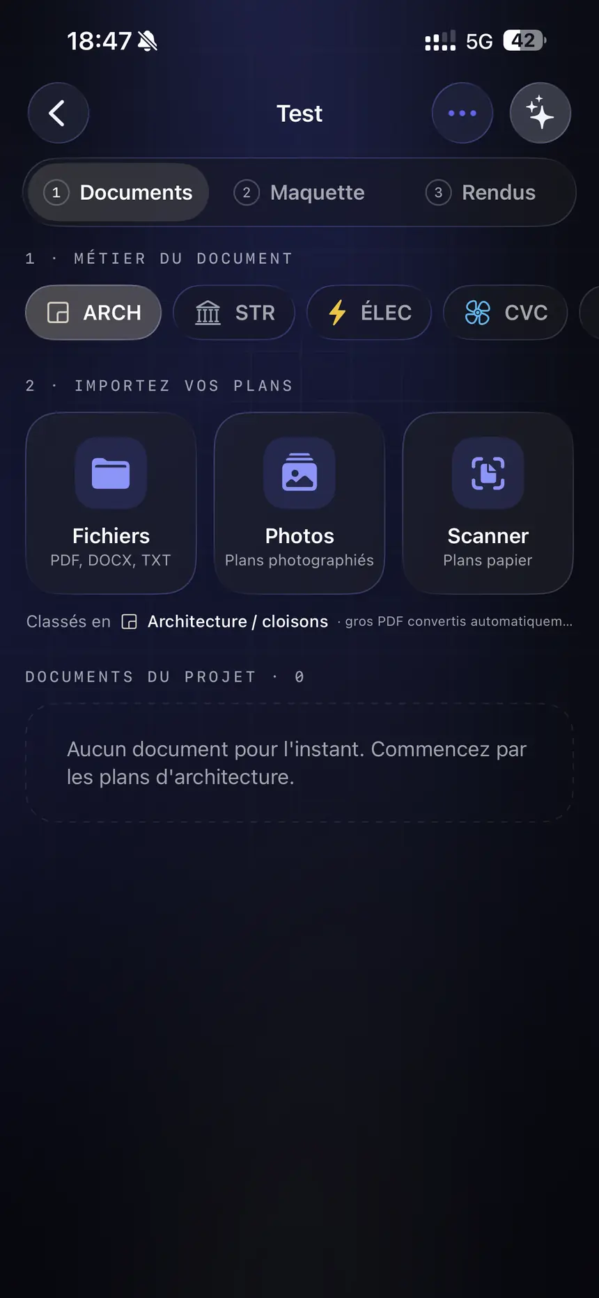 Importer les plans