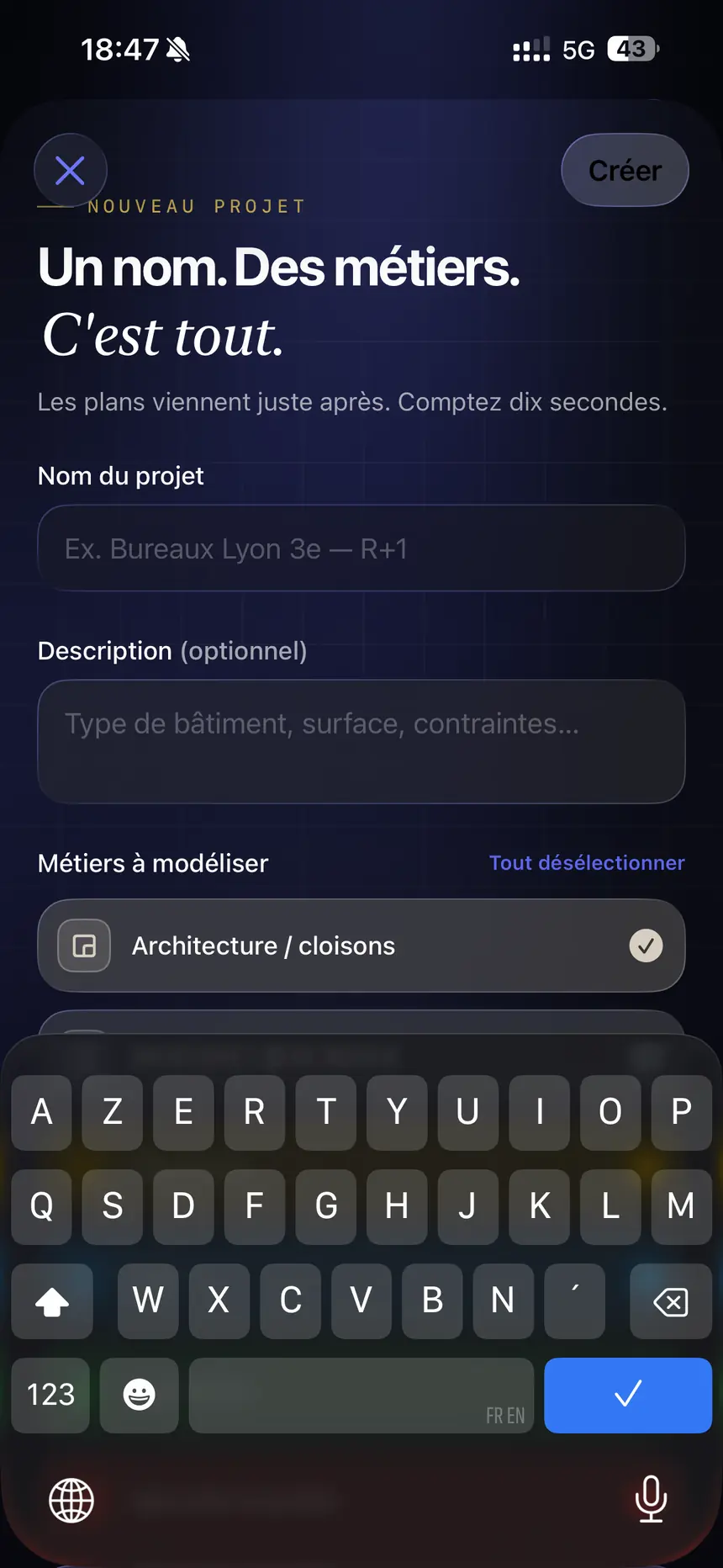 Nommer le projet