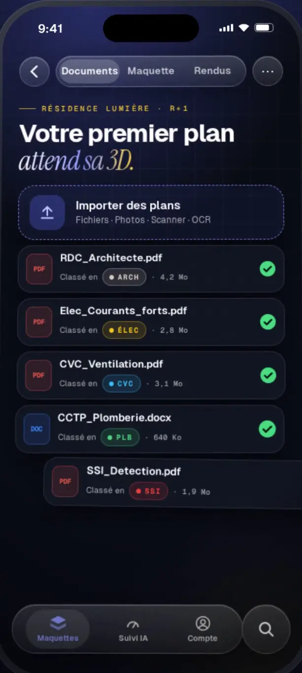 Documents classés par métier